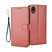 ZKBEET Sony Xperia Ace III SO-53C/SOG08용 케이스 수첩형 III용 Ace3용 커버 내충격 경박 TPU 접이식 전면 보호 스마트폰 횡설치 기능, 에이스 III, 브라운15