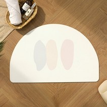 규조토 욕실 반달 발매트 뮤트 L