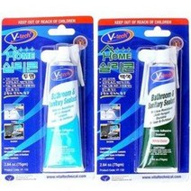 V-tech 홈실리콘 VT132 (75ml 강한접착 싱크대 욕조 세면대 타일 창틀 충진 방수 곰팡이방지), 투명
