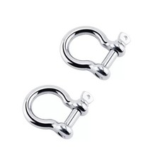 SUS 스텐 샤클 샥클 사클 슬링벨트 연결고리 견인 후크 와이어 체인 1/4 5/16 3/8 1/2, 1/2인치