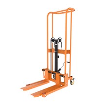 유압 수동 지게차 전자동 워킹형 간이 운반기, 지게차 - 200kg 상승 0.9m 범용 겸용