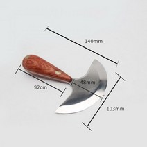 가죽 공예 공방 만들기 라운드 Leathercraft 나이프 절단Scribing 헤드 나무 손잡이 칼 절단 140511, 105mm