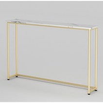 거실 침대 좁고긴테이블 틈새테이블 쇼파선반 침대진열장, 150x20x75 골드