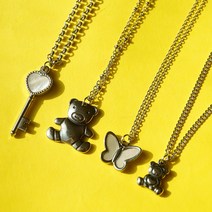 텐미닛 나비 곰돌이 써지컬 체인 목걸이