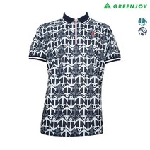 [그린조이] 남성 닻 프린트 PK 반팔 티셔츠