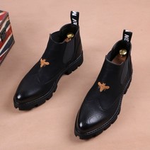 남자웨스턴부츠 탱커 워커 카우보이 남성 앵클 레트로 첼시 엔지니어 가죽 앵글