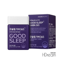 바이탈뷰티 굿슬립 가바 365 아모레 30일분 HD L-글루탐산발효 가바분말 굿습립, 아모레 바이탈뷰티 굿슬립 가바365 60정