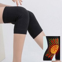 온열 쿠션패드 내장 온찜질 무릎보호대 탄력밴드 등산 산행 자전거 축구 골프 압박밴드, 그레이