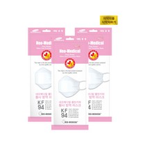 네오메디컬 클린키퍼 황사 방역 마스크 KF94 3D 화이트 50매/중형