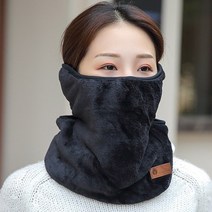 따뜻한 멀티워머 스포츠 넥워머 목토시 안면가리개 귀마개 방한용품, 블랙