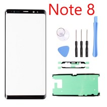 삼성 호환 갤럭시 S8 S9 G960 플러스 S10 참고 8 9 20 전면 외부 터치 스크린 유리 렌즈 교체 부품에 대 한, 한개옵션1, 07 Note 8