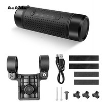 블루투스스피커 자전거 스피커 미니 블루투스 오토바이 휴대용 야외 방수 5200mah Bicycle subwoofer bass led light+bike mount, 없음