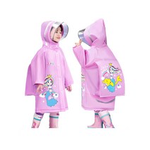 아동우비초등학생 EVA깜찍한 입체 캐릭터 애니멀 우비+ 수납 주머니 세트