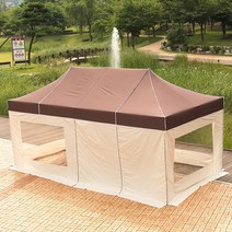 프리폼 프리미엄천막3x4.5 방수 대형 함마톤 알루미늄 접이식 캐노피천막, 1개, P투명풀 3x4.5 백청백