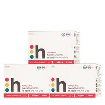 한나올코튼 오버나이트 3팩 24p 유기농순면커버 생리대