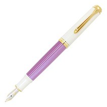 펠리칸 만년필 M 바이올렛 화이트 소버렌 M600 흡입식 한정