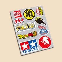 sticport 오토바이 스쿠터 멀티스티커모음2 베스파스티커 슈퍼커브스티커, 9애니멀티