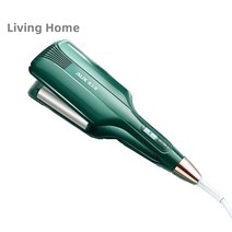 Living Home리빙홈 물결펌고데기 볼륨 고데기 물결웨이브 음이온 케어 온도조절 25mm, 그린