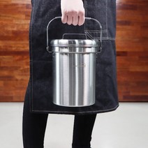 포픽 스텐 음식물쓰레기통 3L 304