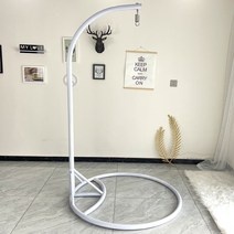 흔들그네 받침대 요람 스윙체어 다이 빈티지 실내용, 브라운 (사이즈 3-5cm 차이있습니다), 1개