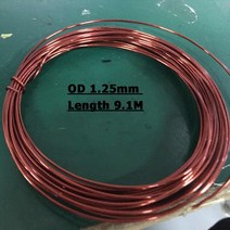 0.13mm - 1.25mm 에나멜 구리 와이어 자석 권선 코일 케이블 무게 100g, OD 1.25mm 9.1m_CHINA
