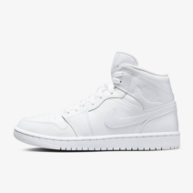 국내매장용 NIKE 나이키 에어 조던 1 미드 여성 신발 화이트 DV0991-111 라이프스타일 스니커즈