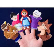 시둥마켓 +[시둥마켓]+_ 유치원교구 구연동화 교육용인형 봉제인형 인형 동화손인형, 매직캐슬 2003 손가락 빨간 모자 빨간모자인형