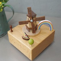 우드 풍차 오르골 크리스마스 뮤직박스 피아노 회전 랜턴 음악 조명 발레리나 회전목마 스노우볼 일본, 상세페이지 참조