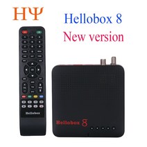 Hellobox 8 새 버전 dvb 위성 수신기 콤보 DVB S2X H.265 T2/DVB 트윈 튜너 셋톱 박스, 04 Au 플러그