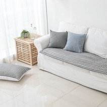 끈적이지 않고 시원한 미니체크 시어서커 여름용 소파패드 3인 / 4인