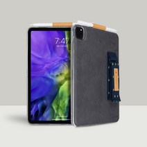 베토벤 아이패드 프로 12.9 5세대 M1 핸드그립 케이스, 02-그레이