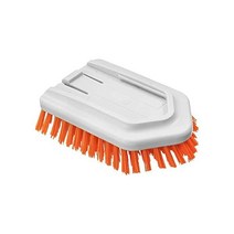 긴 손잡이 청소용 샤워 스크러버 욕조 욕실 벽 바닥 베이스보드용 돌란x 2 in 1 Tub 및 타일 스크러브 브러시 1개 수세미 패드 뻣뻣한 강모, Brush Refill