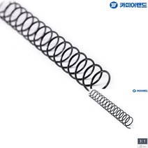 제본용 3대1 스틸 코일링 22MM 2KG 검정 페이퍼홀더 고리링 제본용스프링 제본링 사무용품 제본용품 제본링