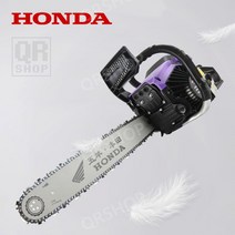 Honda 혼다 엔진톱 기계 4행정 가솔린 체인톱 벌목톱 목공톱, 2행정 가정용 모델 + 체인1 레드, 1개