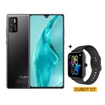 홍미노트 샤오미 라이카Cubot P50 스마트폰 Android(2022) 6GB+128GB(256GB 확장) 4200mAh 배터리 6.21, 한개옵션1, 03 Black add watch C7