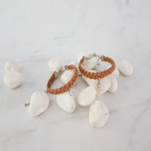 하비공방 미루 큐티 주문제작 가죽꼬임팔찌 팔찌