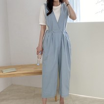 간절기 좀 가을 여름 스트링 멜빵바지 여성 점프수트