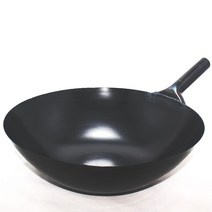 중화요리 철 북경팬 튀김팬 볶음팬, 쇠손잡이45cm