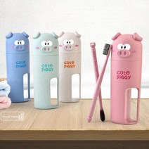 더자카 곰돌이 칫솔 케이스, 블루, 1개