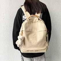 가방팩토리 가벼운 면가방 학생 직장인 다용도 캔버스면 여성 캐주얼 백팩