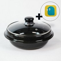 김수미 맥반석 가마솥 인덕션용 무쇠 뚝배기 23cm_7~8인분_컵받침 증정, 23cm