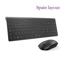 키보드 무선 기계식 사무용 개발자 무접점 매직 펜타그래프 무소음 타자기 인체공학 블루투스 레트로 접이식 체리 유무선 매직 및 마우스 충전식 풀 사이즈 2400 DPI 인체 검정, 스페인 블랙