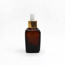 새로핸즈 스포이드 사각 갈색 유리용기 골드캡 50ml, 단품, 1개