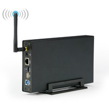 휴대용 휴대용 USB3.0 RJ45 이더넷 NAS 3.5 'HDD SSD 인클로저