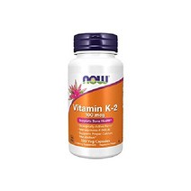 NOW 보충제 비타민 K-2 100 mcg 메나퀴논-4 (MK-4) 뼈 건강 지원 250캡슐, 100개 (1팩)