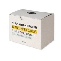 왈가닥스 블랭크 인덱스카드 89 x 127 mm 200매, 화이트, 4개