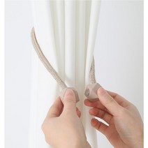 커튼끈 타이백 자석 커텐끈 커튼 정리 후사고리, 아이보리