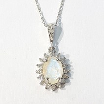 블루케이 [블루케이] 밀크문스톤 원석 펜던트 220107-19 6월탄생석