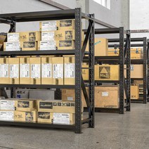 카페 창고 선반 대형 물류 택배 파레트랙 블랙 선반, 상세이페이지 참고, 120x50x200 180kg 블랙 4단