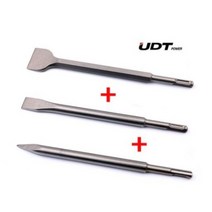 SDS PLUS - 노미 + 20mm 치즐 + 40mm 다가네 3종 세트 포인트 플랫 치즐 함마 드릴 플러스 스페이드 치핑 해머 치퍼 비트 타격 로터리 로타리 콘크리트 타공용 기리